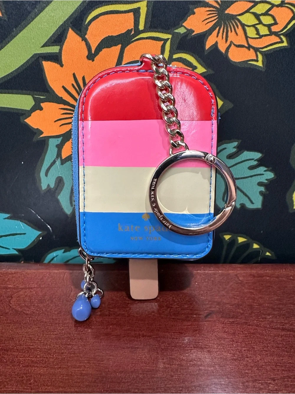 Kate Spade Popsicle Ice Pop Novelty Coin Purse Keychain